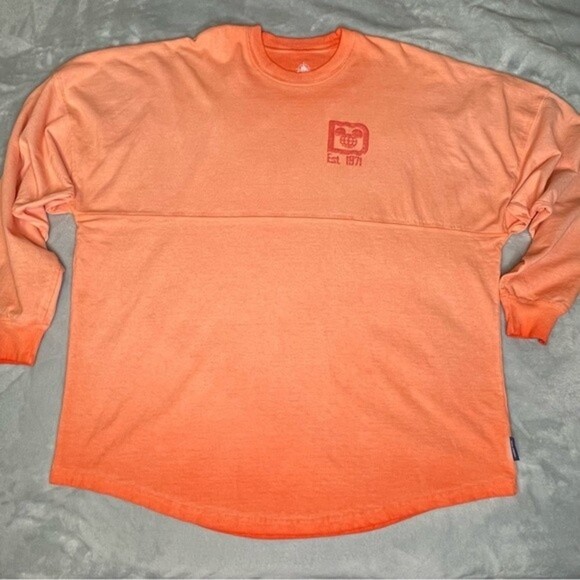 Disney World Spirit Jersey Glitter Ombre Orange Size Large - Picture 6 of 8